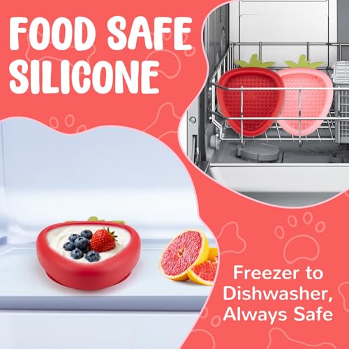Freeze Dog Lick Bowl (S / B- Red)