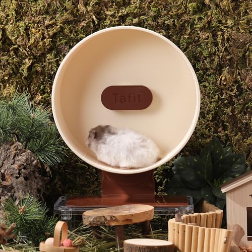 Super‑Silent Hamster Exercise Wheel (10.2inch / Mousse White)