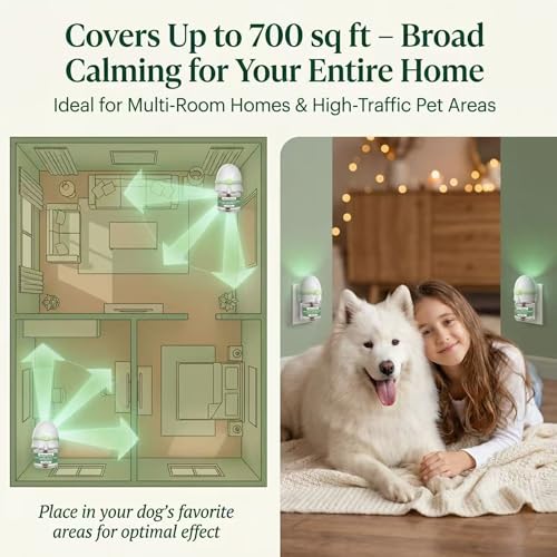 Dog Calming Pheromone Diffuser Kit (6 packs - Rocket Diffuser)
