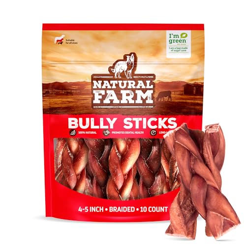 Odor Free Braided Bully Sticks (4-5" Braided - 10 Count)
