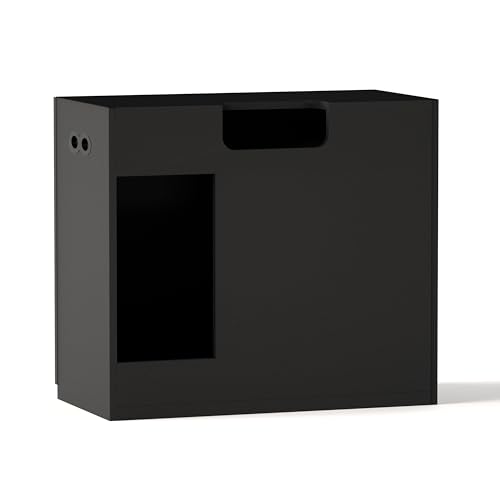 Wooden Aquarium Stand & Cabinet (W35.5xD17.7xH31.5in(90x45x80cm) / Black)