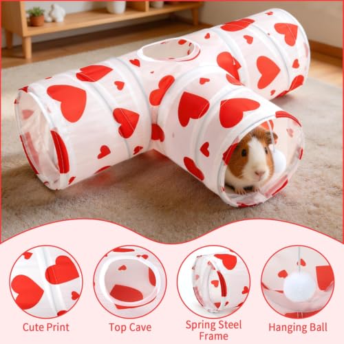 Guinea Pig Tunnel Hideout 3 (Heart)