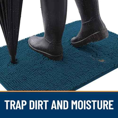 Dog Door Mat for Muddy Paws 44x32 (Atlantic Blue / 44" X 32")