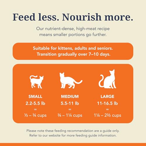 High Protein Freeze Dried Dry Cat Food with 98% Meat (11 Ounce (Pack of 1))