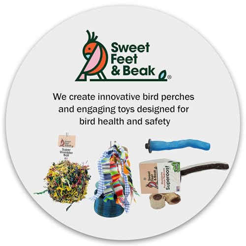 Safety Pumice Bird Perch (Green / Large 12")