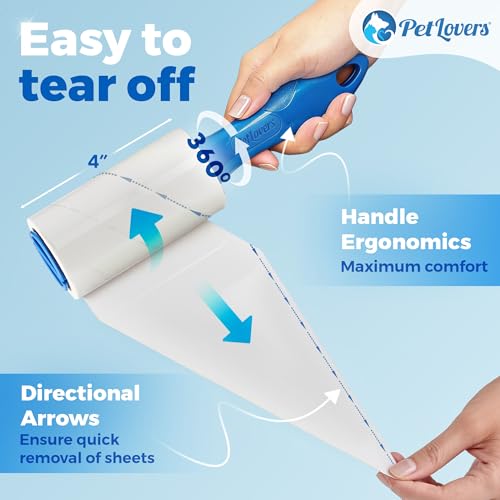Extra Sticky Lint Roller Value Set 270 Sheets for Pet Hair Removal and Clothes
