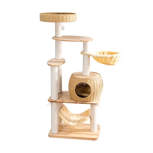 Wood Cat Tree for Large Cat (Nature DC888)