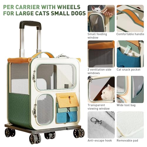 Cat Carrier with Wheels