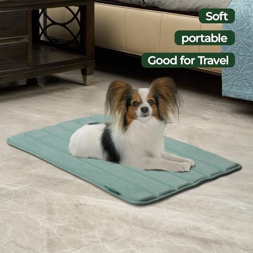 Dog Crate Pad (30.0"L x 19.0"W x 0.8"Th / Granite Green, 1 Pack)