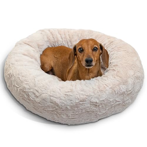 Original Calming Donut Dog Bed (Oyster Lux / Small)