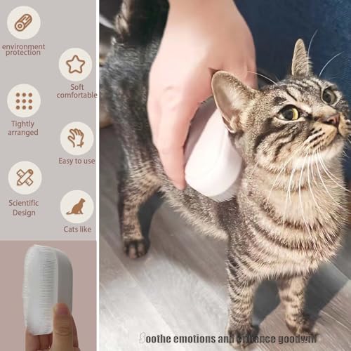 SoarExcelleryy Soft Fur Cat Brush (white)