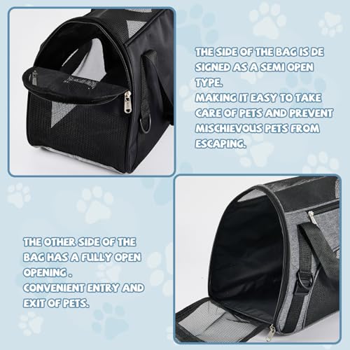 4 Pcs Cat Carrier Soft (Black, Gray)