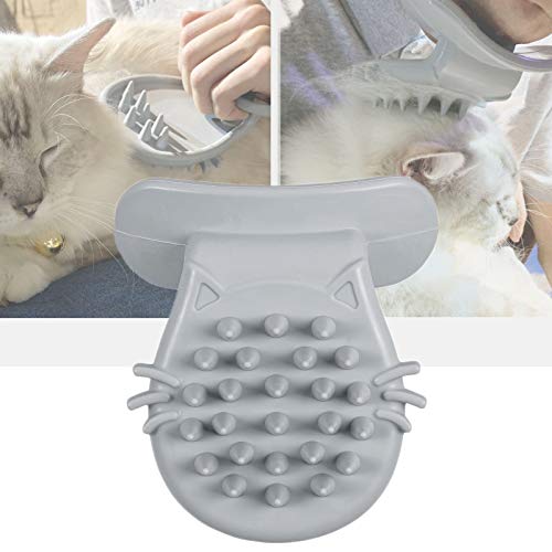 Cat Brush Shedding Grooming (silver gray)