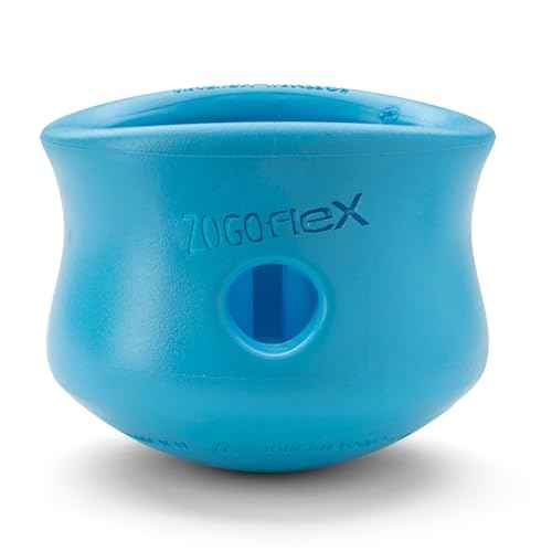 Zogoflex Toppl Interactive Treat Dispensing Puzzle Dog Toy for Mental Stimulation & Enrichment (X-Large / Aqua Blue)