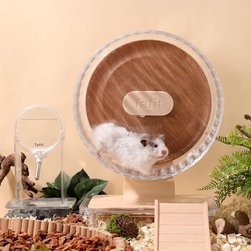 Super‑Silent Hamster Exercise Wheel (8.7inch / Warm Brown)