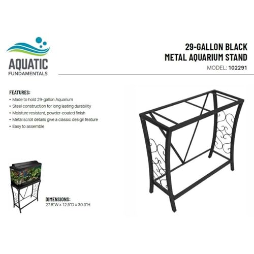 29 Gallon Metal Aquarium Stand (30.30" x 12.50" x 27.80")