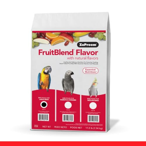FruitBlend Macaw & Cockatoo Food (17.5 Pound (Pack of 1))