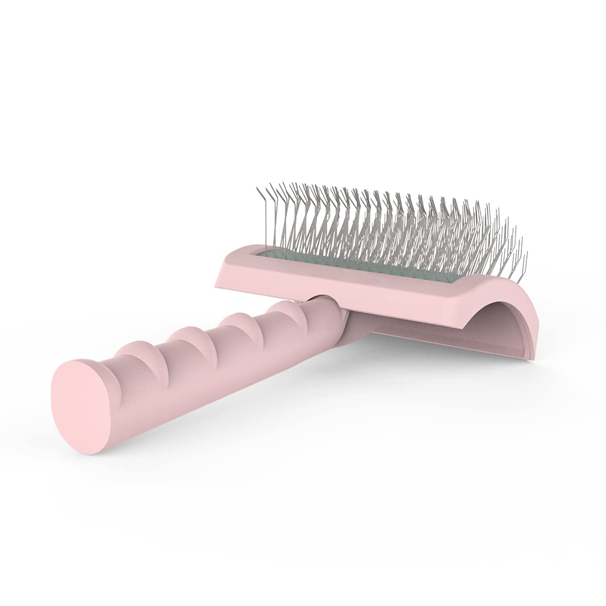 Dog Slicker Brush for Doodles Poodles Fluffy Deshedding Loose Hair (pink)