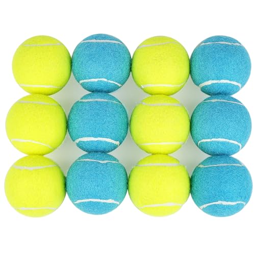 Squeaky Dog Tennis Balls 12 Pack (2.5" Squeaky / 12 Pack, 2 Colors)