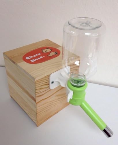 No Drip Water Bottle for Small Dogs & Cats (C590 Apple Green / Small Sized Dogs and Cats-10.2 fl.oz)