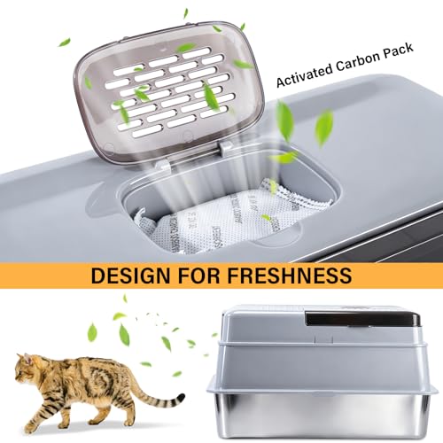 Stainless Steel Litter Box with Lid XXXXL (XXXL-lid-15.7"H)