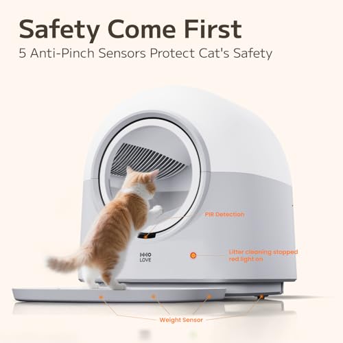 Self Cleaning Litter Box Automatic Electronic Hands (Grey Pro)