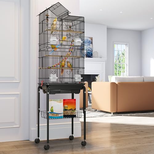 62 inch Metal Bird Cage (Black)