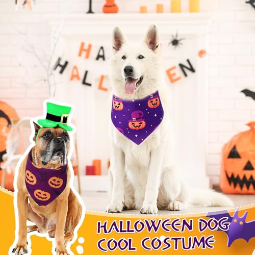 50 Pcs Halloween Dog Bandanas Bulk (Halloween / 31.5 x 21.7 x 21.7")