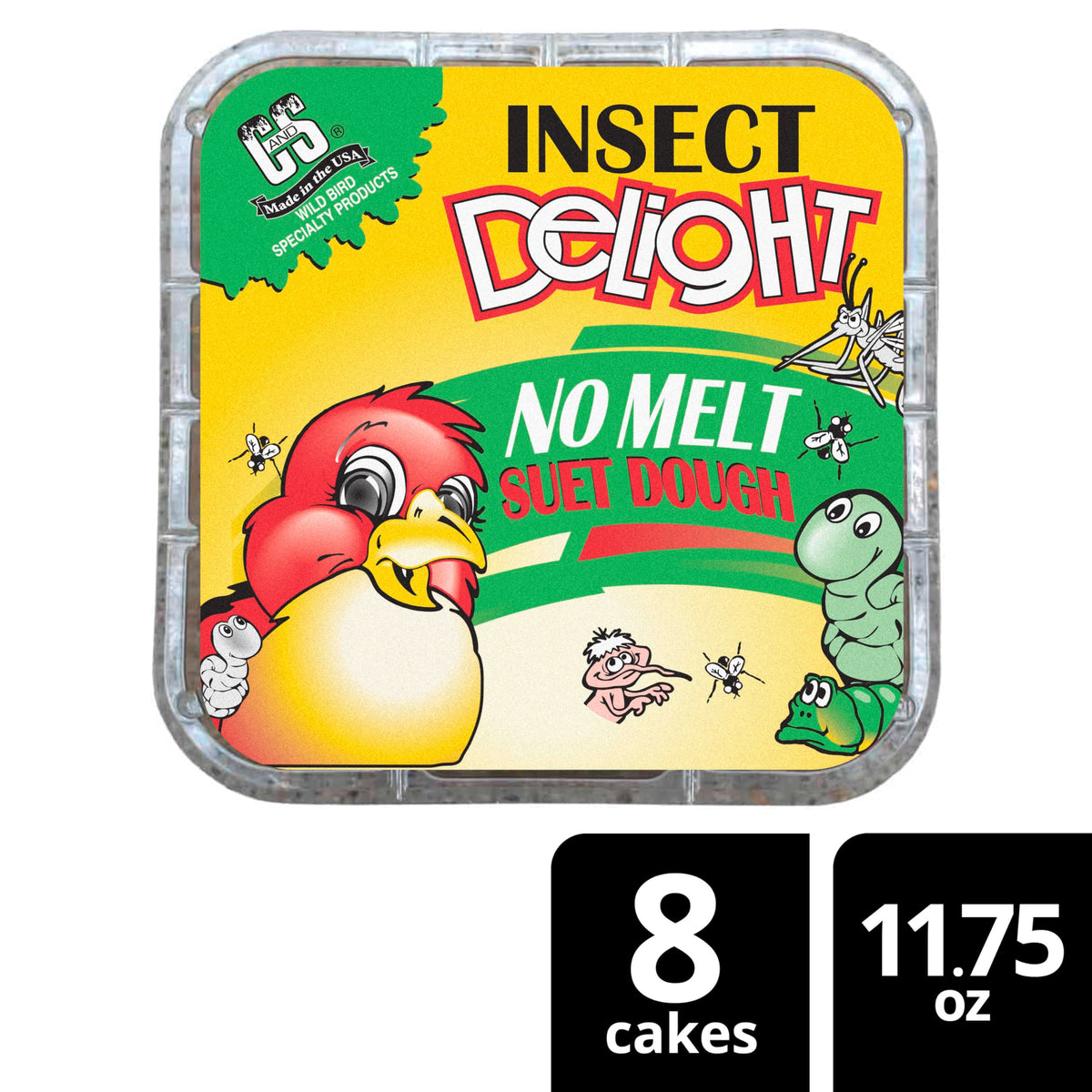 Insect Delight No Melt Suet Dough (1.47 Ounce (Pack of 8) / Insect, 8 Pack)