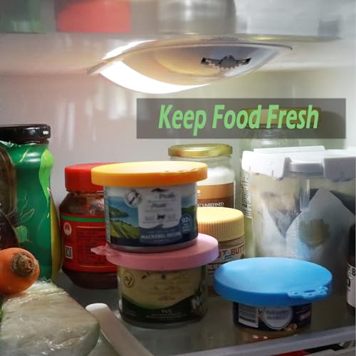 Food Can Spoon & Lids (4-Pack + Pink Spoon)