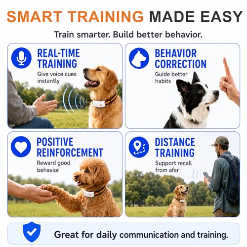 4G LTE GPS Pet Tracker & Virtual Fence (White)