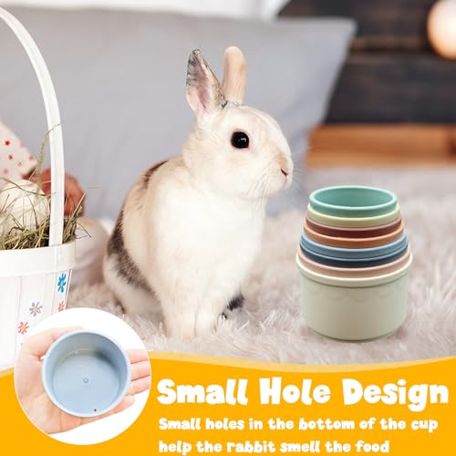 8 Pcs Stacking Cups for Bunny (colorful)
