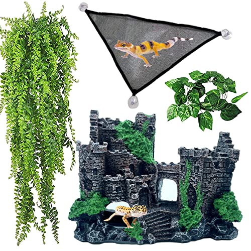 Bearded Dragon Tank Castle Decorations