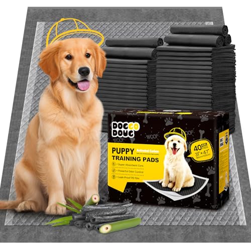 Dog Pee Pads for Dogs Extra Large 31"x47" Count with Tabs (40 Count (31"x47"))