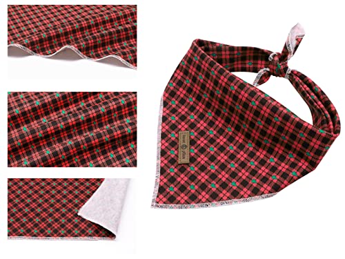 Christmas Dog Bandana (Black&Red / Small (Pack of 1))