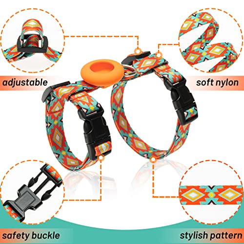 Cat Harness and Leash Escape Proof for Walking Travel Outdoor (Orange / Neck:7.6"-12" chest:10.6"-18")