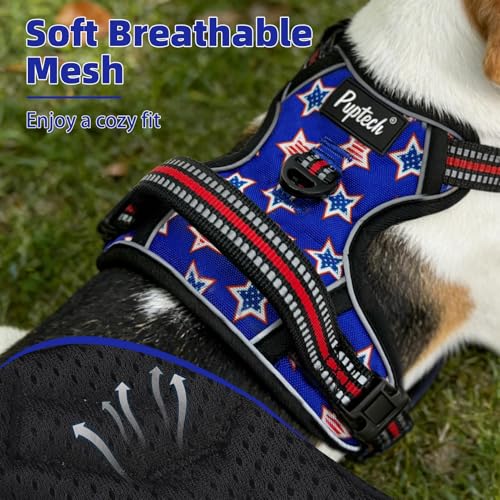 No Pull Tactical Dog Harness Medium Sized (Stars / Medium)
