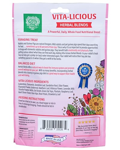 Vita Licious Herbal Treat for Rabbits (2.5 Ounce (Pack of 1))