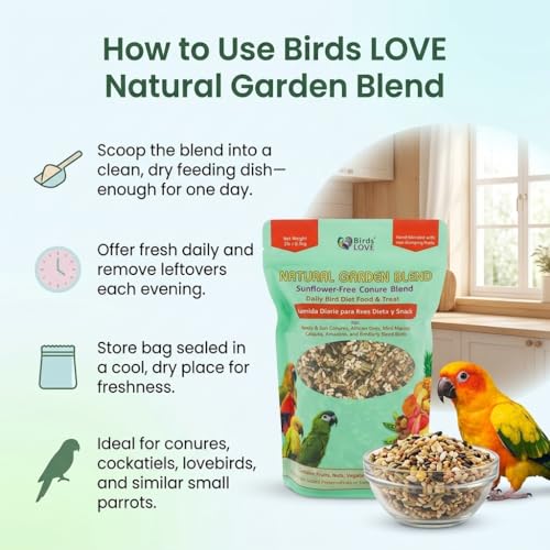 Natural Garden Blend Conure Food (2 Pound (Pack of 1))