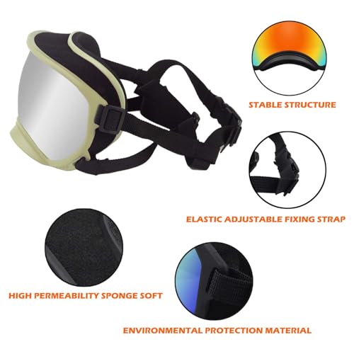 Medium Dog Sunglasses with Adjustable Strap UV Protection