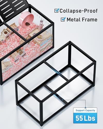 Hamster Cage 3.0 (39.3"L x 19.7"W x 20.4"H / Black)