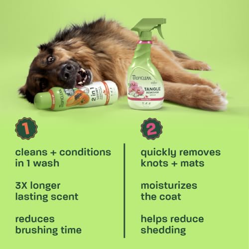 Dog Shampoo and Conditioner & Dog Detangler Spray (Bundle)