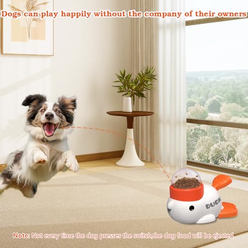 Dog Interactive Treat Dispenser Toy (White)