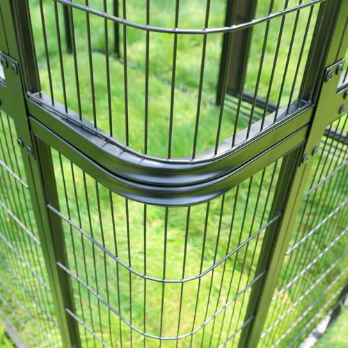 12.8 FT Extra Large Aviary (Black / 154.0"L x 63.0"W x 81.5"H)