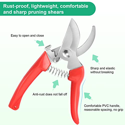 Premium garden shears (Red)