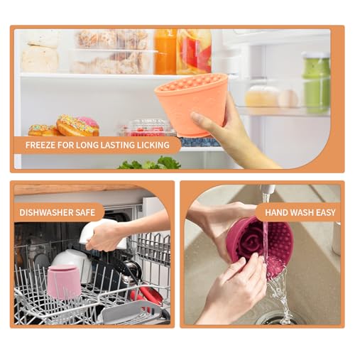 Dog Lick Bowl (S-M / Pink)