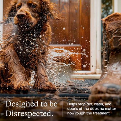 Diamonds Front Door Mat Indoor Outdoor Entrance (Runner 35.5"x118" (3’x10’) / Charcoal)
