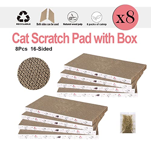8 Packs in 1 Cat Scratch Pad (8 IN 1)