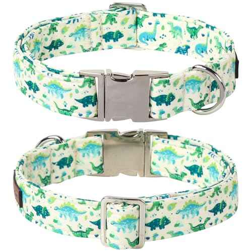Dinosaur Dog Collar with Bowtie (Dinosaur / X-Large (Pack of 1))