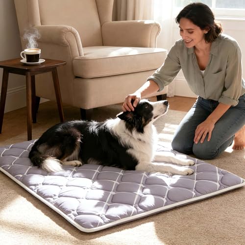 Dog Crate Mat (Gray / 30.0"L x 19.0"W)